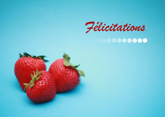 Bravo avec des fraises